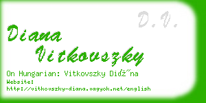 diana vitkovszky business card